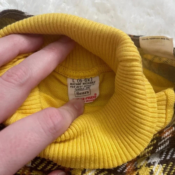 Vintage children's romper, two pieces. Jumper size 6, turtleneck size 5 - Sears - Picture 9 of 14